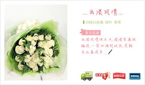 風(fēng)淡云輕 中國網(wǎng)上花城白玫瑰花束賞析