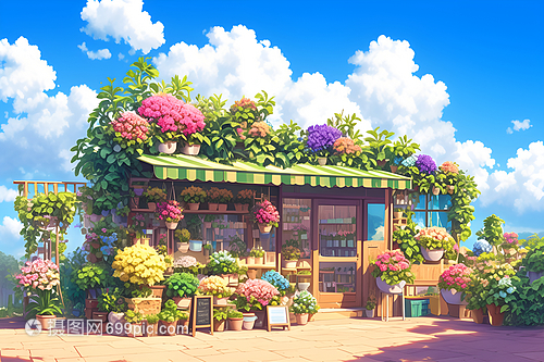 花店風景 都市中的色彩與香氣