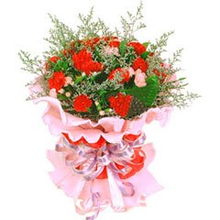 南潯區網上花店精美花束推薦 紅色康乃馨溫馨花禮